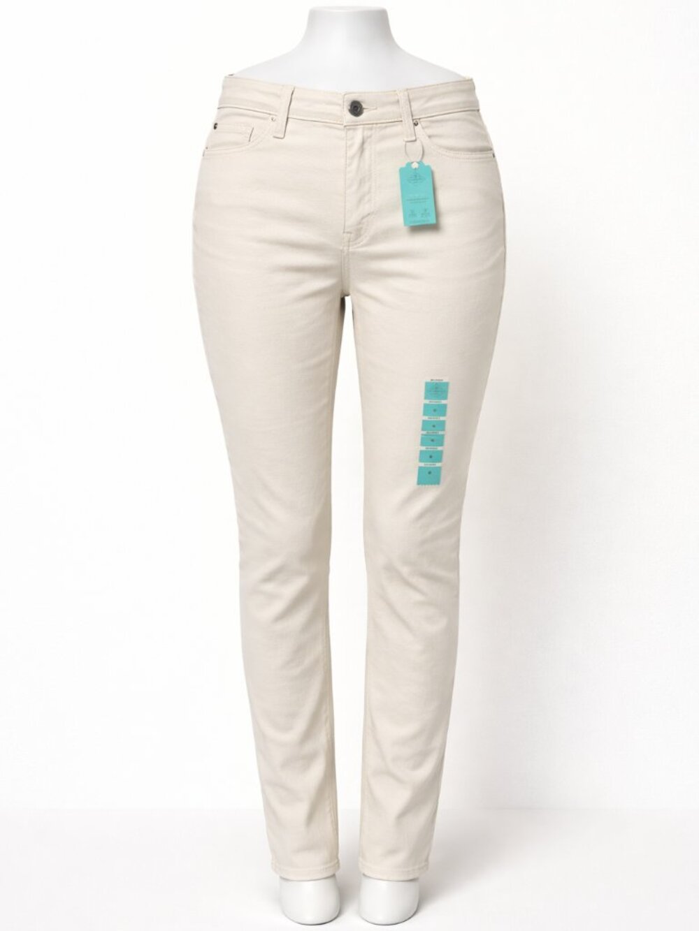 St. Johns Bay Skinny Jeans - Cream Color - Size 6